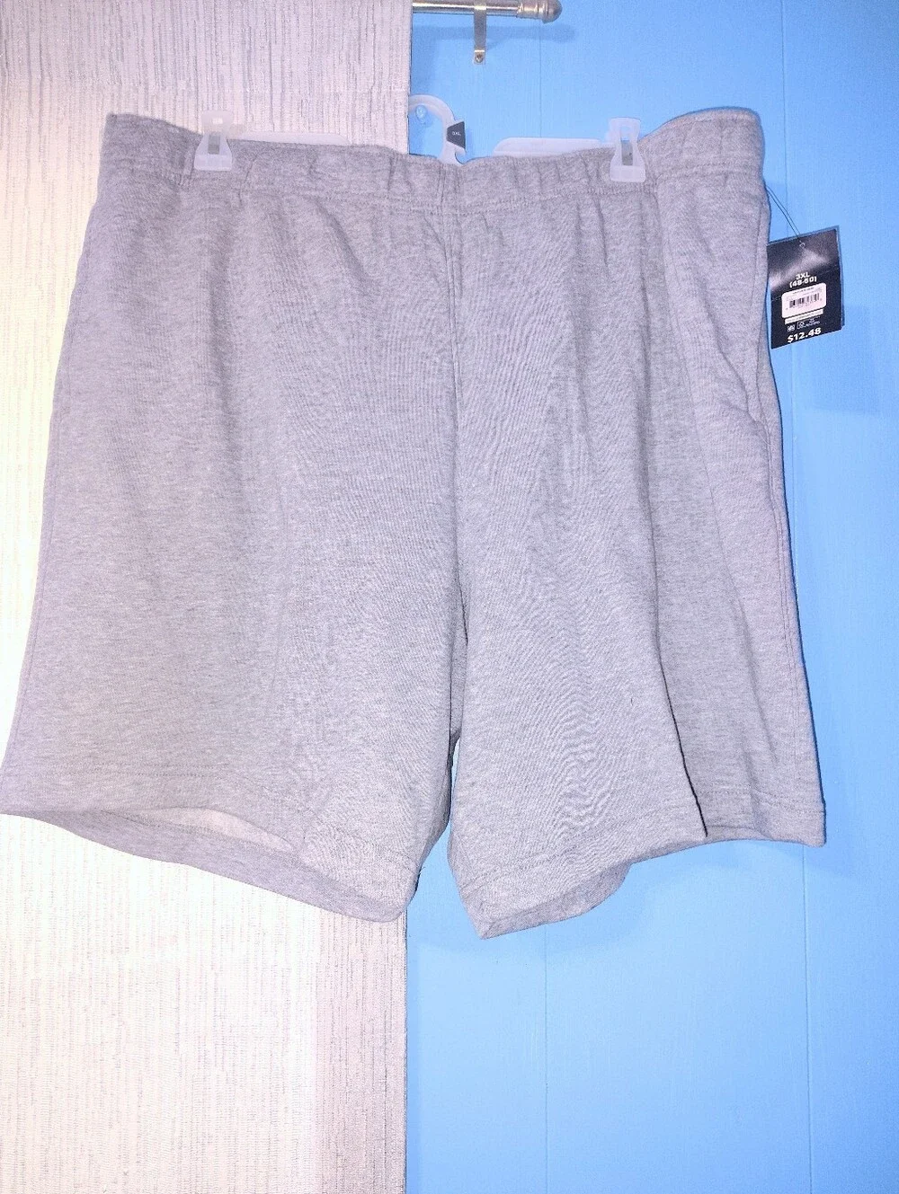 Men's Gray Fleece Lined Athletic Shorts - Picture 1 of 2
